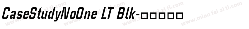 CaseStudyNoOne LT Blk字体转换